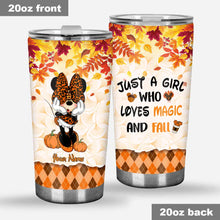 Load image into Gallery viewer, Personalized Fall-Themed Tumbler Custom Name Gift for Halloween and Thanksgiving
