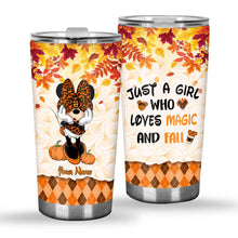 Load image into Gallery viewer, Personalized Fall-Themed Tumbler Custom Name Gift for Halloween and Thanksgiving
