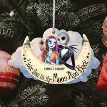 Load image into Gallery viewer, Personalized I Love You To The Moon And Back Ornament for Couples | Custom Christmas Gift
