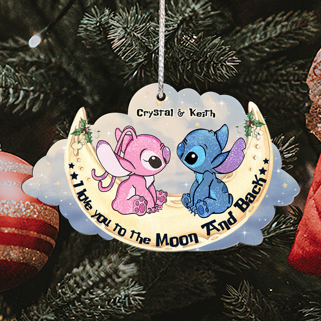 Personalized Acrylic Ohana Ornament Custom Name Gift for Christmas