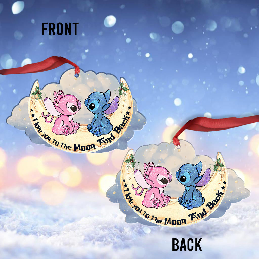 Personalized Acrylic Ohana Ornament Custom Name Gift for Christmas