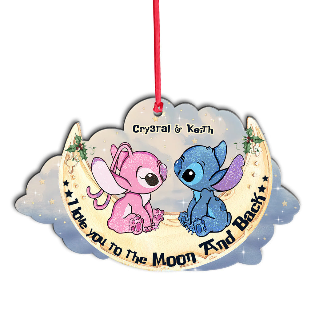 Personalized Acrylic Ohana Ornament Custom Name Gift for Christmas