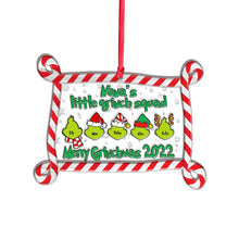 Load image into Gallery viewer, Personalized Grinch Christmas Ornament Custom Family Gift
