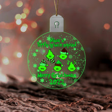 Load image into Gallery viewer, Personalized Round LED Acrylic Ornament for Grandma | Christmas Gift
