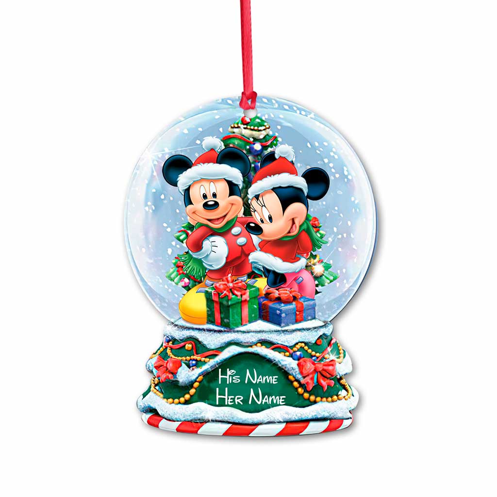 Personalized Mickey Mouse Christmas Ornament Custom Name Holiday Gift