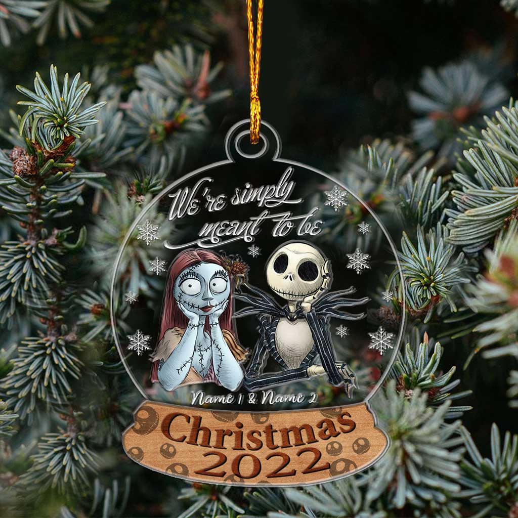 Personalized Nightmare Before Christmas Ornament Custom Names Gift