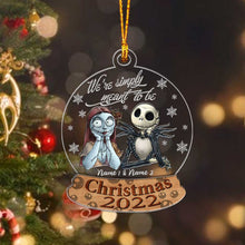Load image into Gallery viewer, Personalized Nightmare Before Christmas Ornament Custom Names Gift
