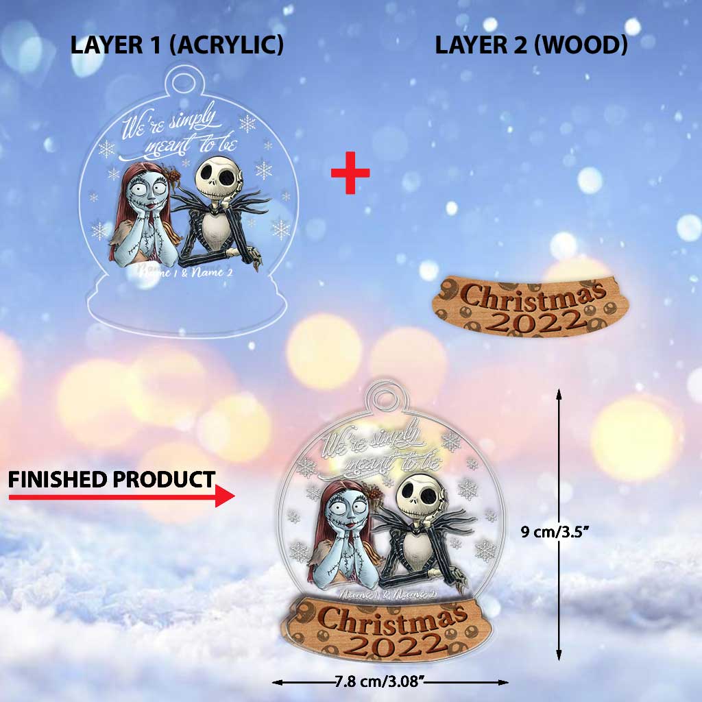 Personalized Nightmare Before Christmas Ornament Custom Names Gift