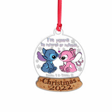 Load image into Gallery viewer, Personalized Christmas Ohana Layers Mix Ornament for Couples
