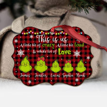 Load image into Gallery viewer, Personalized Christmas Ornament Custom Name Grinch Holiday Decor
