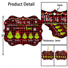 Load image into Gallery viewer, Personalized Christmas Ornament Custom Name Grinch Holiday Decor
