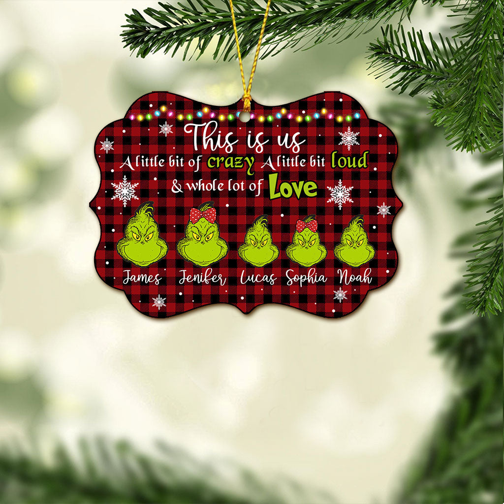 Personalized Christmas Ornament Custom Name Grinch Holiday Decor