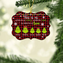 Load image into Gallery viewer, Personalized Christmas Ornament Custom Name Grinch Holiday Decor
