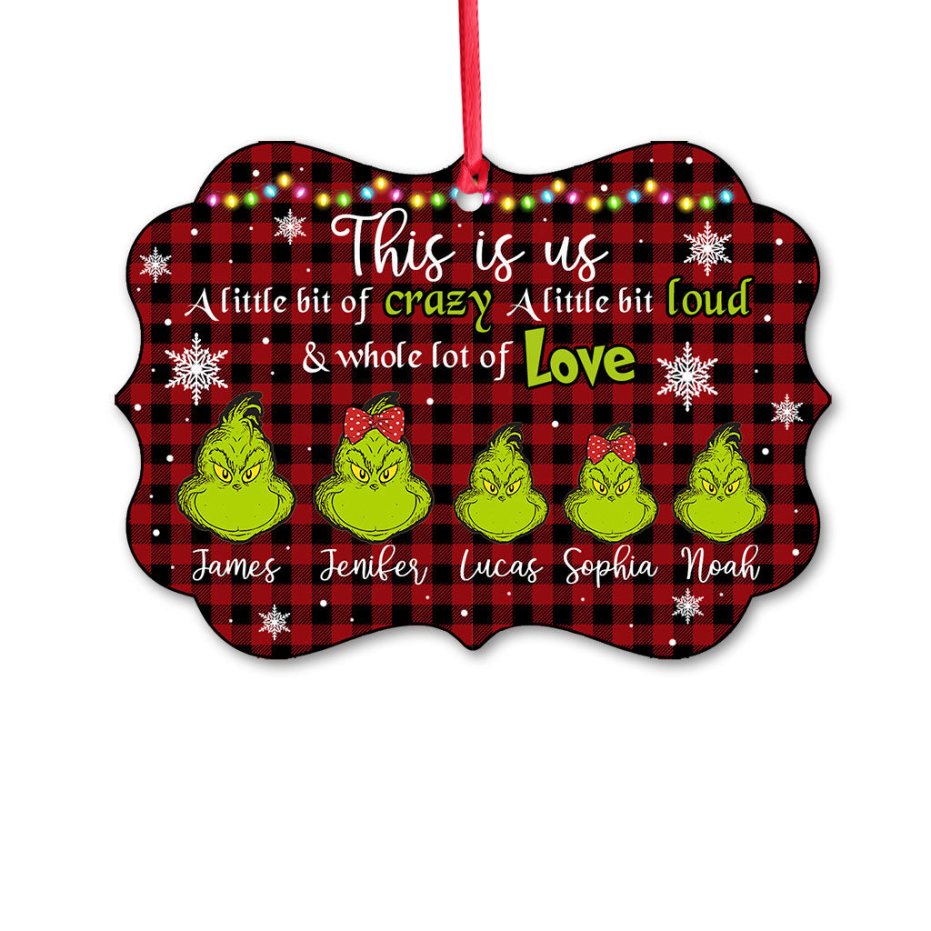 Personalized Christmas Ornament Custom Name Grinch Holiday Decor