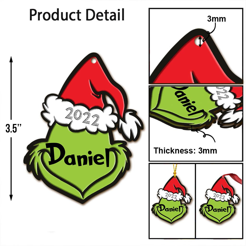 Personalized Christmas Ornament Custom Design Gift Idea