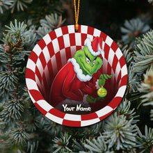 Load image into Gallery viewer, Personalized Grinch Christmas Ornament Custom Name Gift

