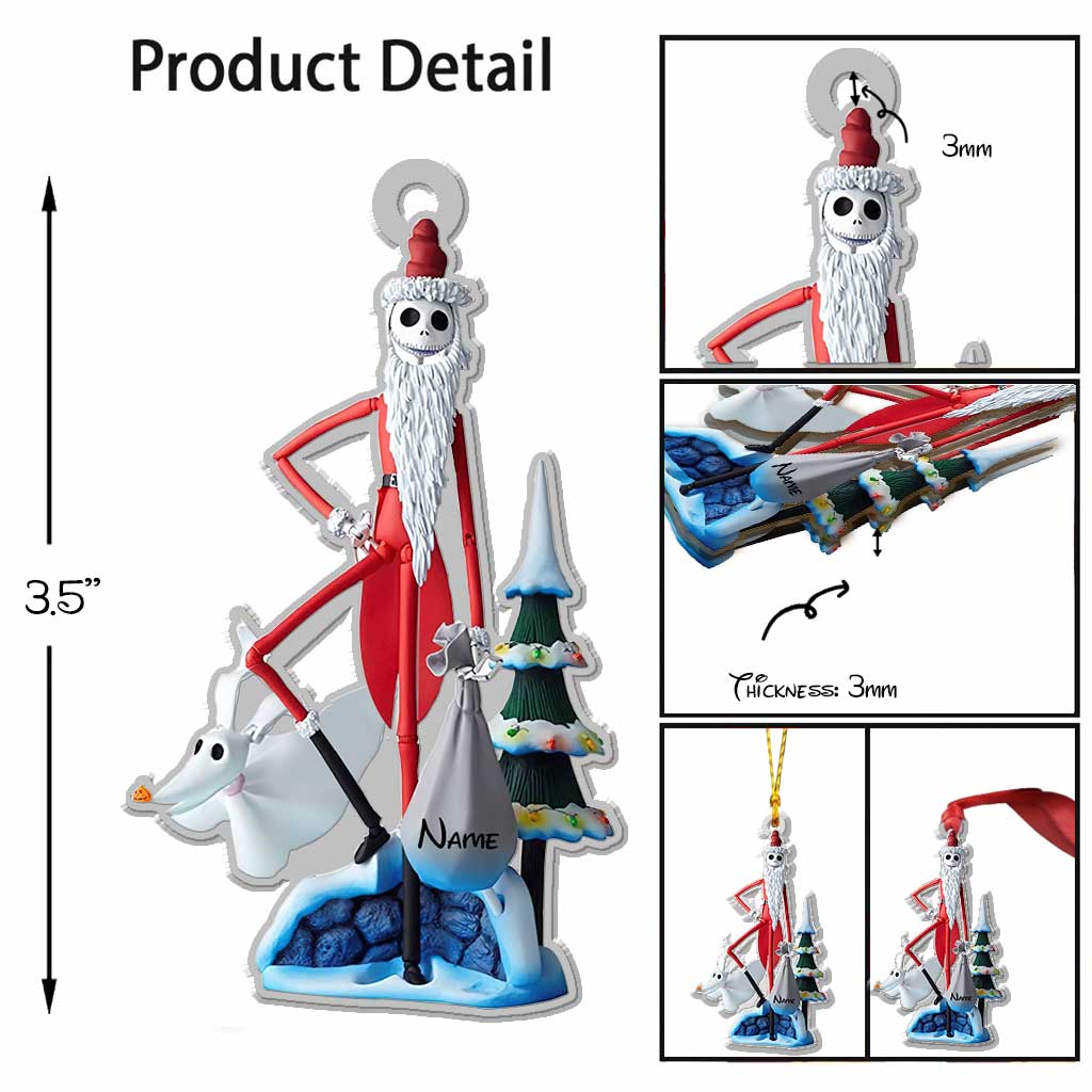 Personalized Nightmare Before Christmas Ornament Custom Name Gift