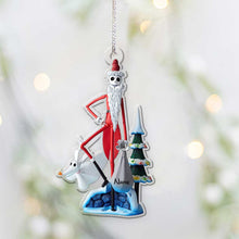 Load image into Gallery viewer, Personalized Nightmare Before Christmas Ornament Custom Name Gift
