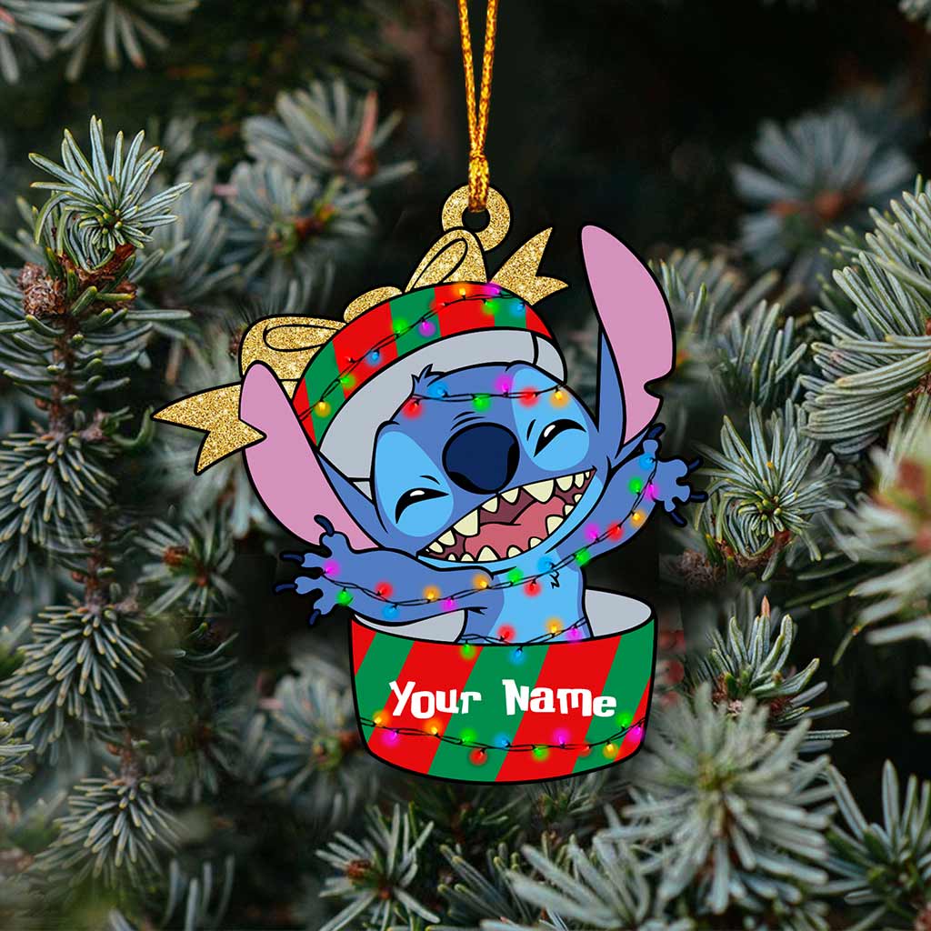 Personalized Christmas Ohana Ornament Custom Gift for Family