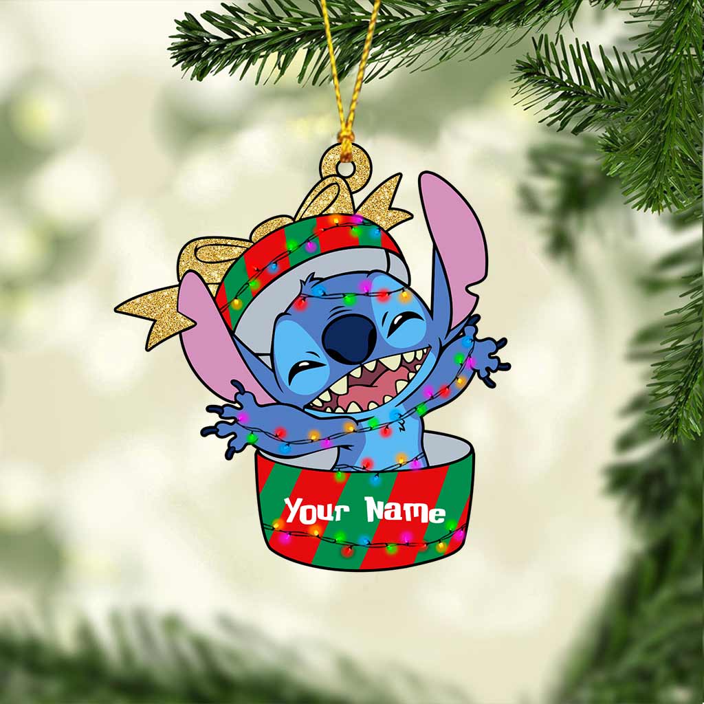 Personalized Christmas Ohana Ornament Custom Gift for Family