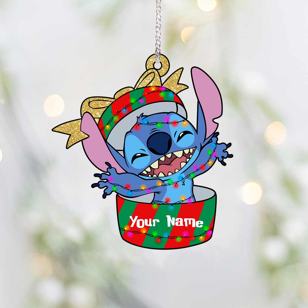 Personalized Christmas Ohana Ornament Custom Gift for Family