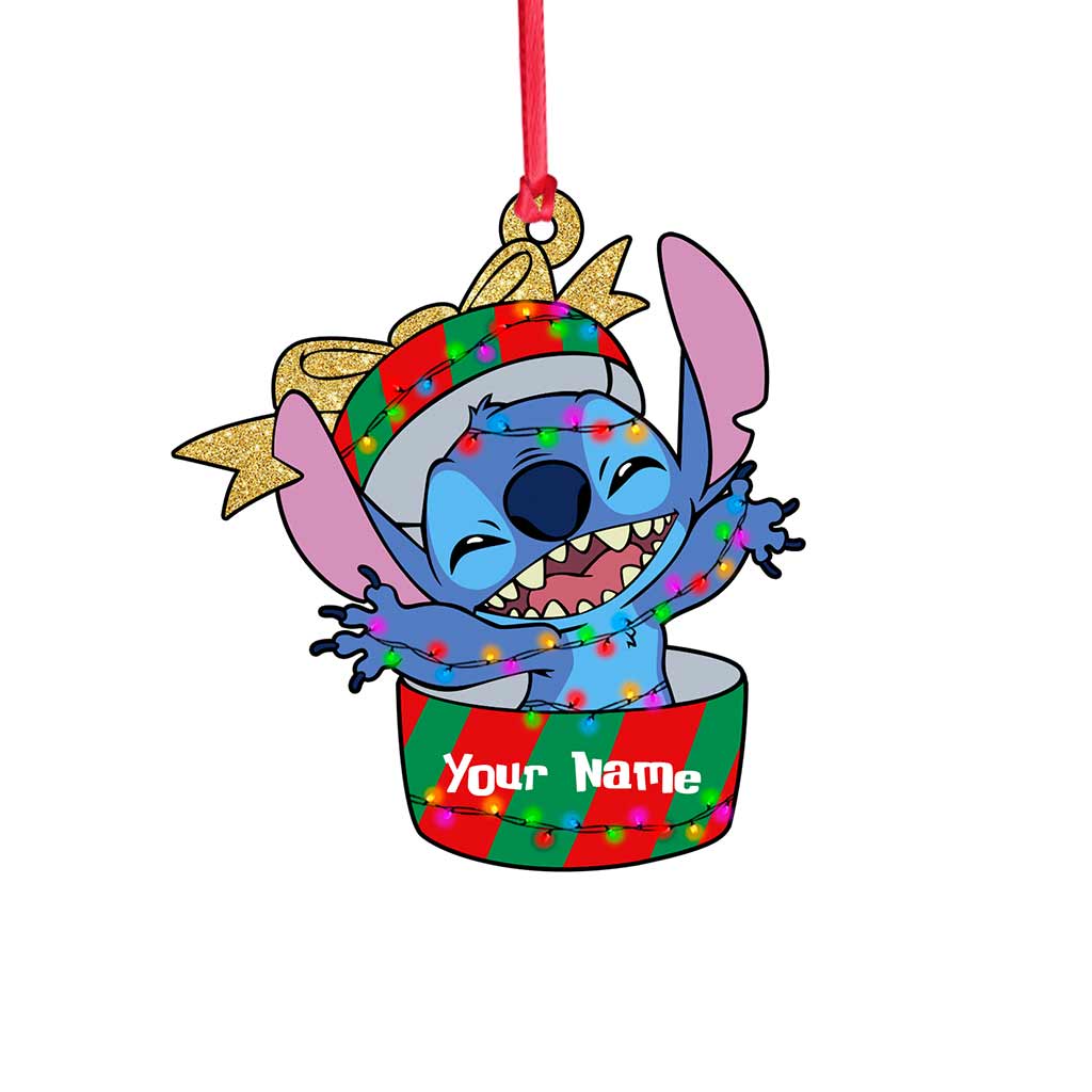 Personalized Christmas Ohana Ornament Custom Gift for Family