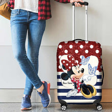 Load image into Gallery viewer, Personalized Minnie Mouse Luggage Cover Custom Name Vacation Gift
