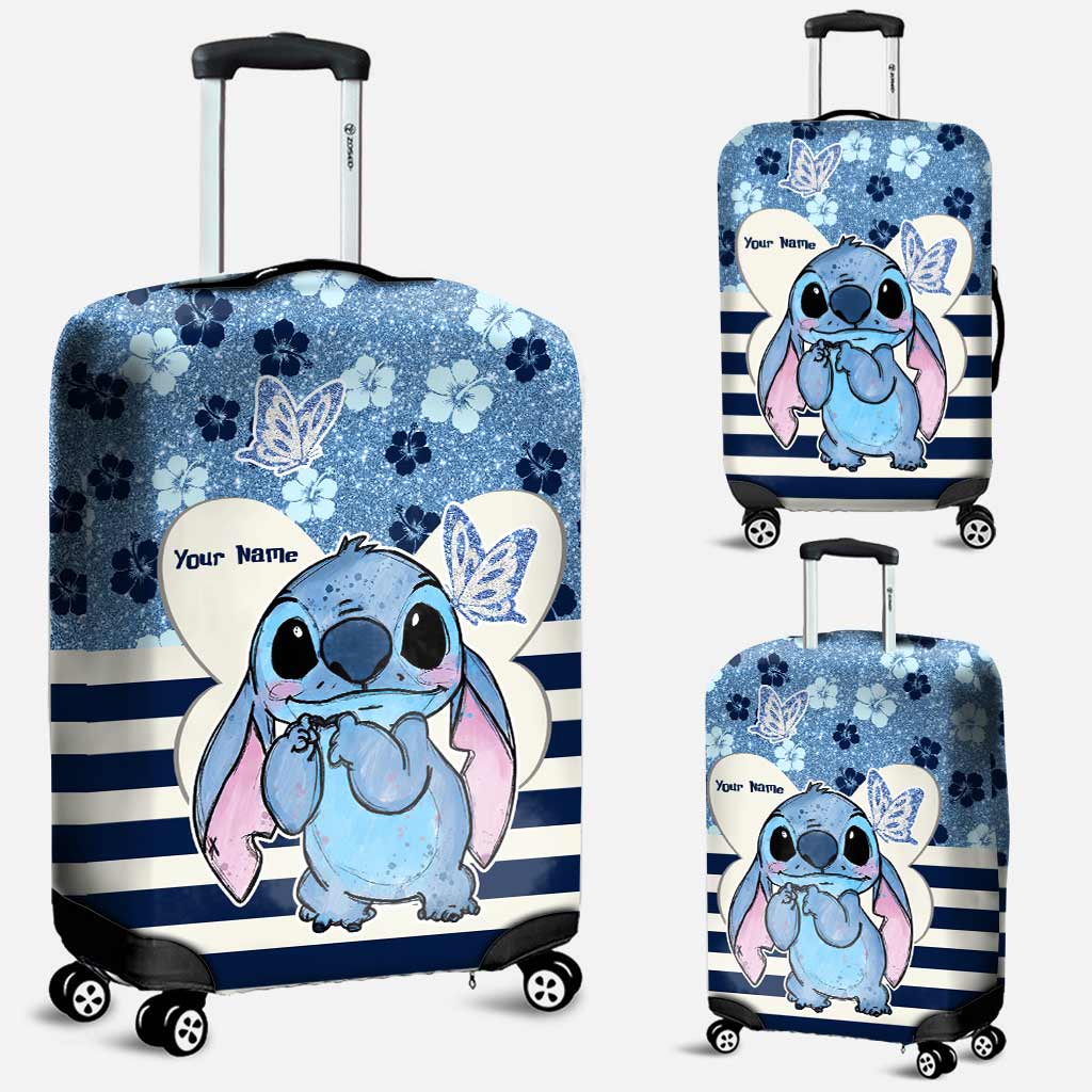 Personalized Ohana Luggage Cover Custom Name Travel Gift