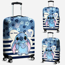 Load image into Gallery viewer, Personalized Ohana Luggage Cover Custom Name Travel Gift
