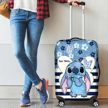 Load image into Gallery viewer, Personalized Ohana Luggage Cover Custom Name Travel Gift
