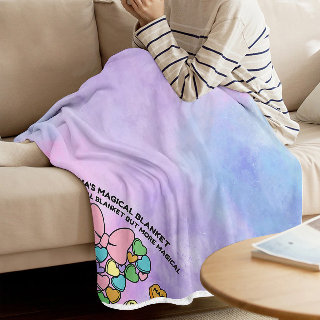 Personalized Magical Blanket for Grandma with Custom Names