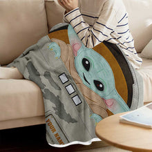 Load image into Gallery viewer, Personalized Baby Blanket with Cute Character Custom Name Gift

