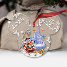 Load image into Gallery viewer, Personalized Mickey Mouse Transparent Christmas Ornament 2023 Gift
