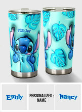 Load image into Gallery viewer, Personalized Ohana Tumbler Custom Name Gift for Birthday
