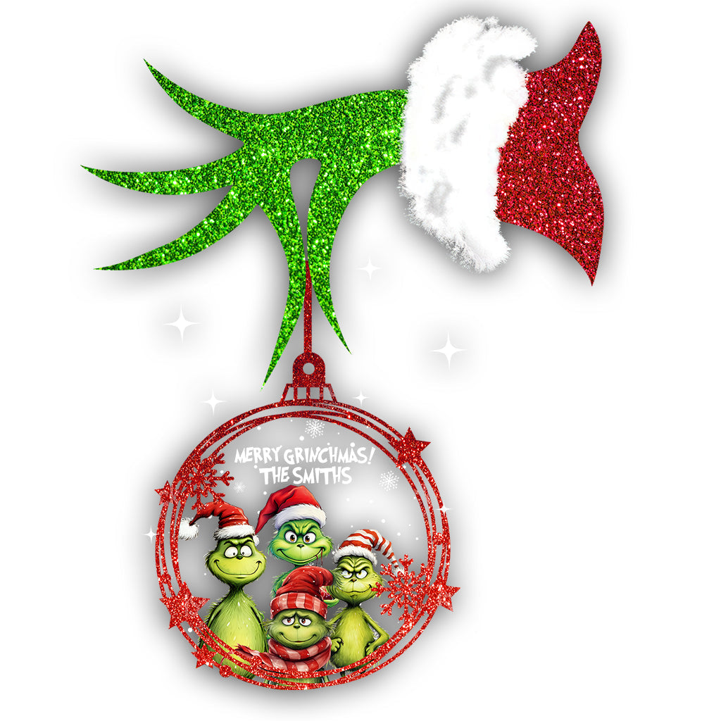 Personalized Merry Grinchmas Decal Die Cut for Christmas