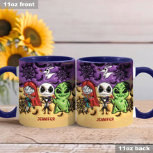 Load image into Gallery viewer, Personalized Nightmare Accent Mug Custom Name Gift for Halloween
