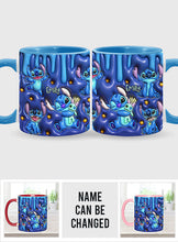 Load image into Gallery viewer, Personalized Ohana Accent Mug Custom Name Gift for Family
