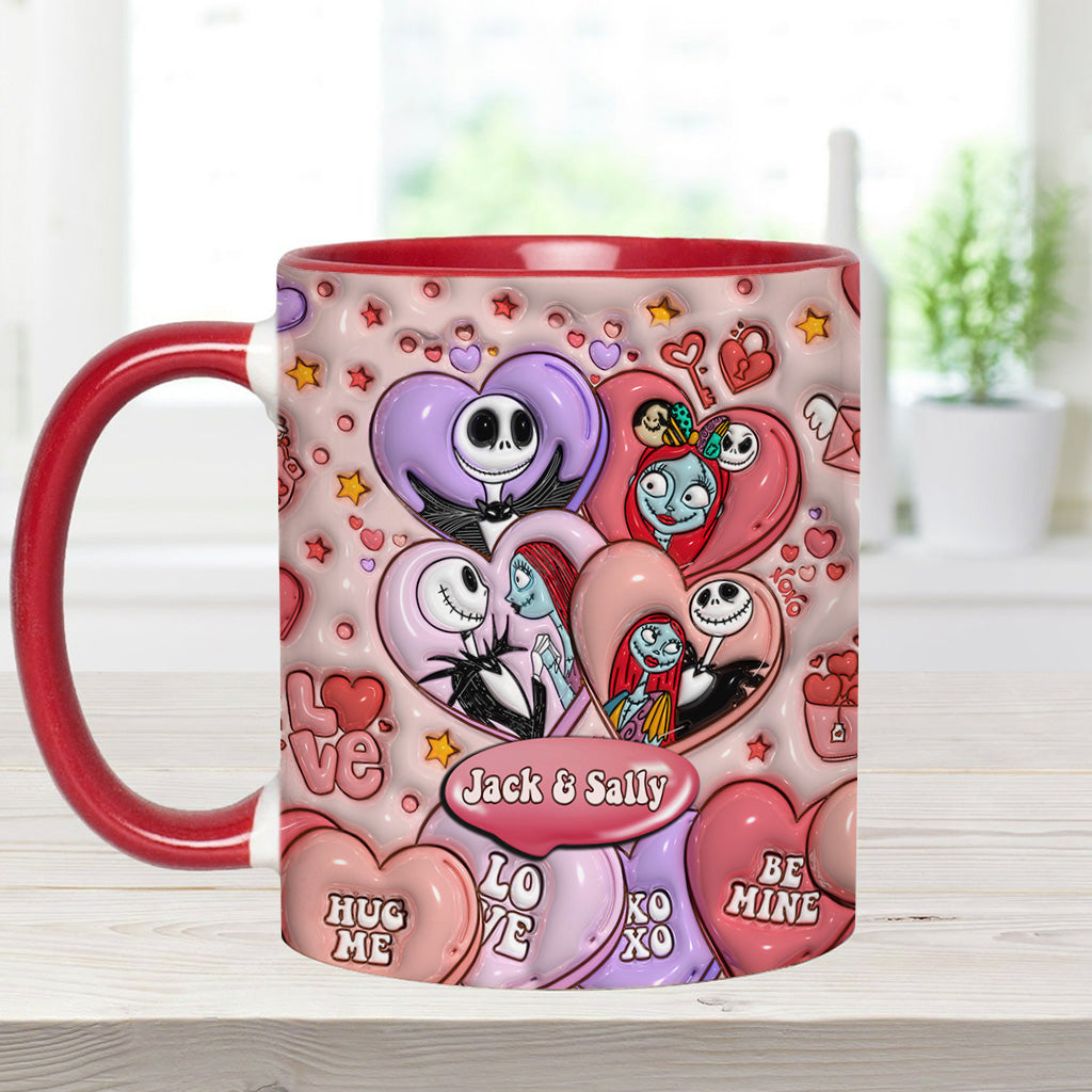 Personalized Nightmare Before Christmas Mug Custom Name Gift for Couples