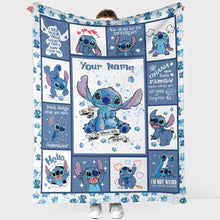 Load image into Gallery viewer, Personalized Autism Awareness Blanket Custom Name Gift Idea
