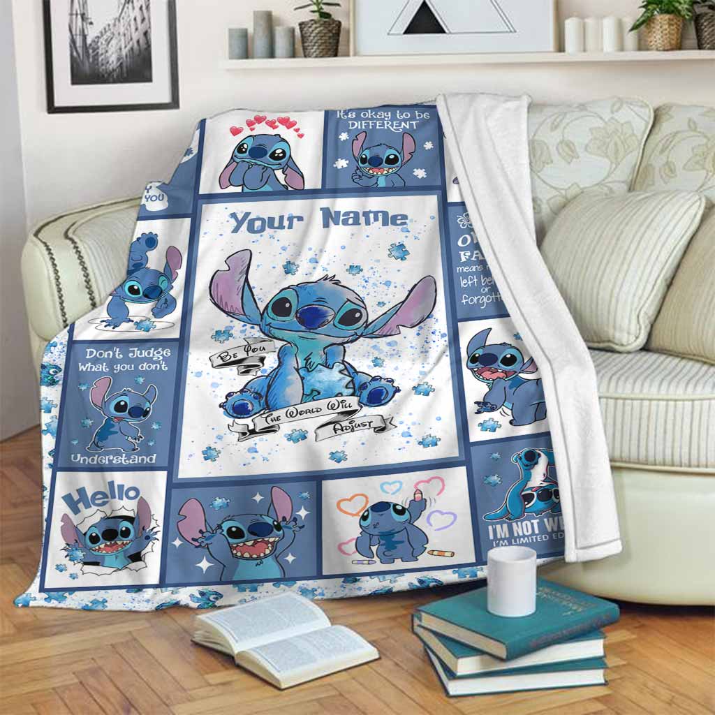 Personalized Autism Awareness Blanket Custom Name Gift Idea