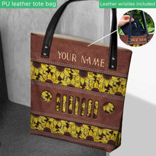 Load image into Gallery viewer, Personalized Sunflower Tote Bag Custom Name Gift for Mom
