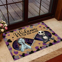 Load image into Gallery viewer, Personalized Halloween Couple Doormat Welcome Home Gift
