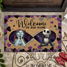 Load image into Gallery viewer, Personalized Halloween Couple Doormat Welcome Home Gift
