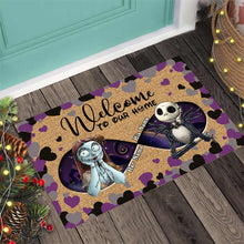 Load image into Gallery viewer, Personalized Halloween Couple Doormat Welcome Home Gift
