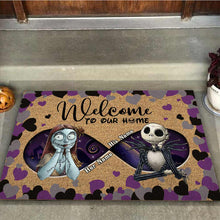 Load image into Gallery viewer, Personalized Halloween Couple Doormat Welcome Home Gift
