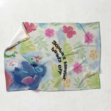 Load image into Gallery viewer, Personalized Ohana Blanket Custom Name Soft Flannel Gift
