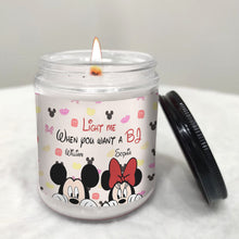 Load image into Gallery viewer, Personalized Couple Candle with Lavender Scent - Custom Names Gift for Anniversary

