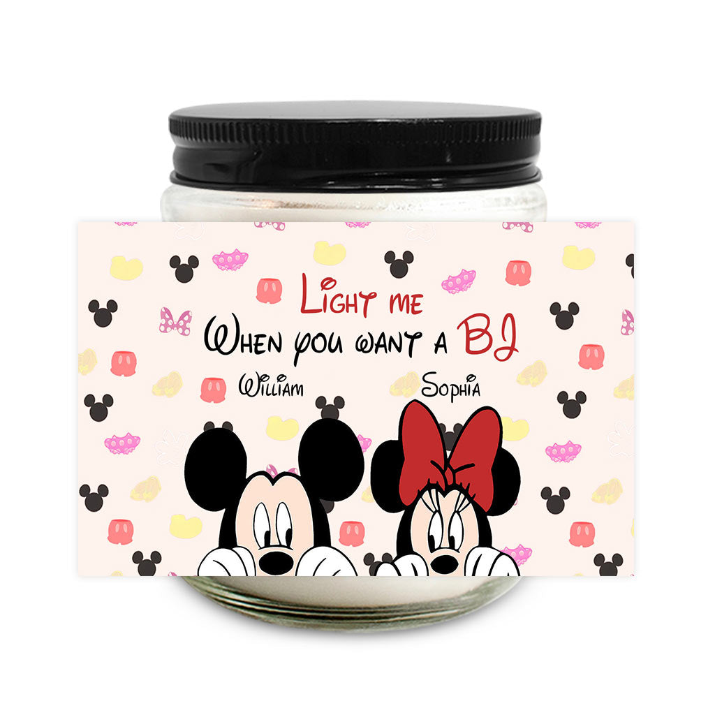 Personalized Couple Candle with Lavender Scent - Custom Names Gift for Anniversary