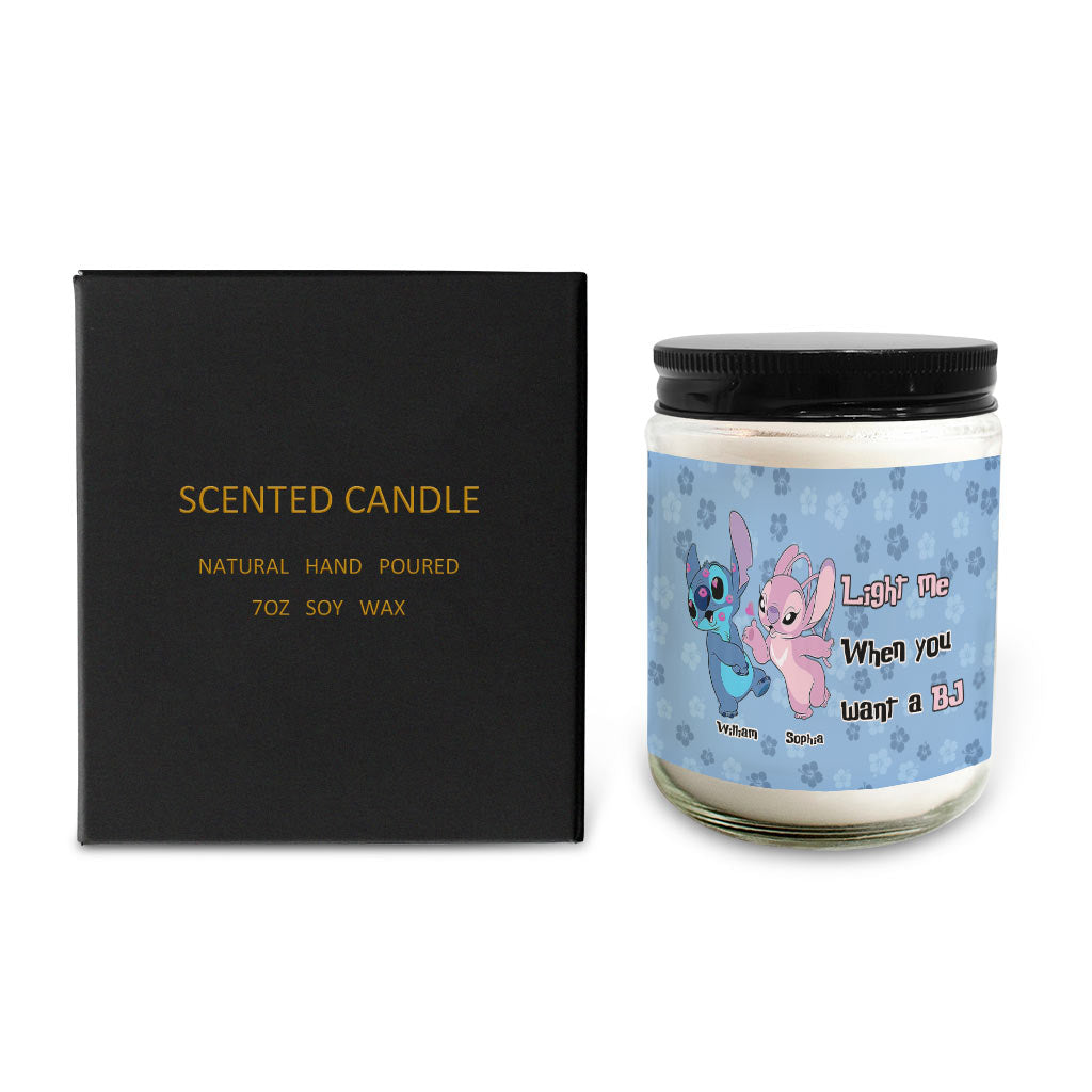 Personalized Ohana Candle Custom Name Couples Gift