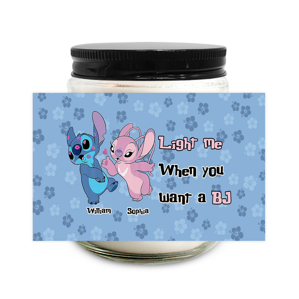 Personalized Ohana Candle Custom Name Couples Gift
